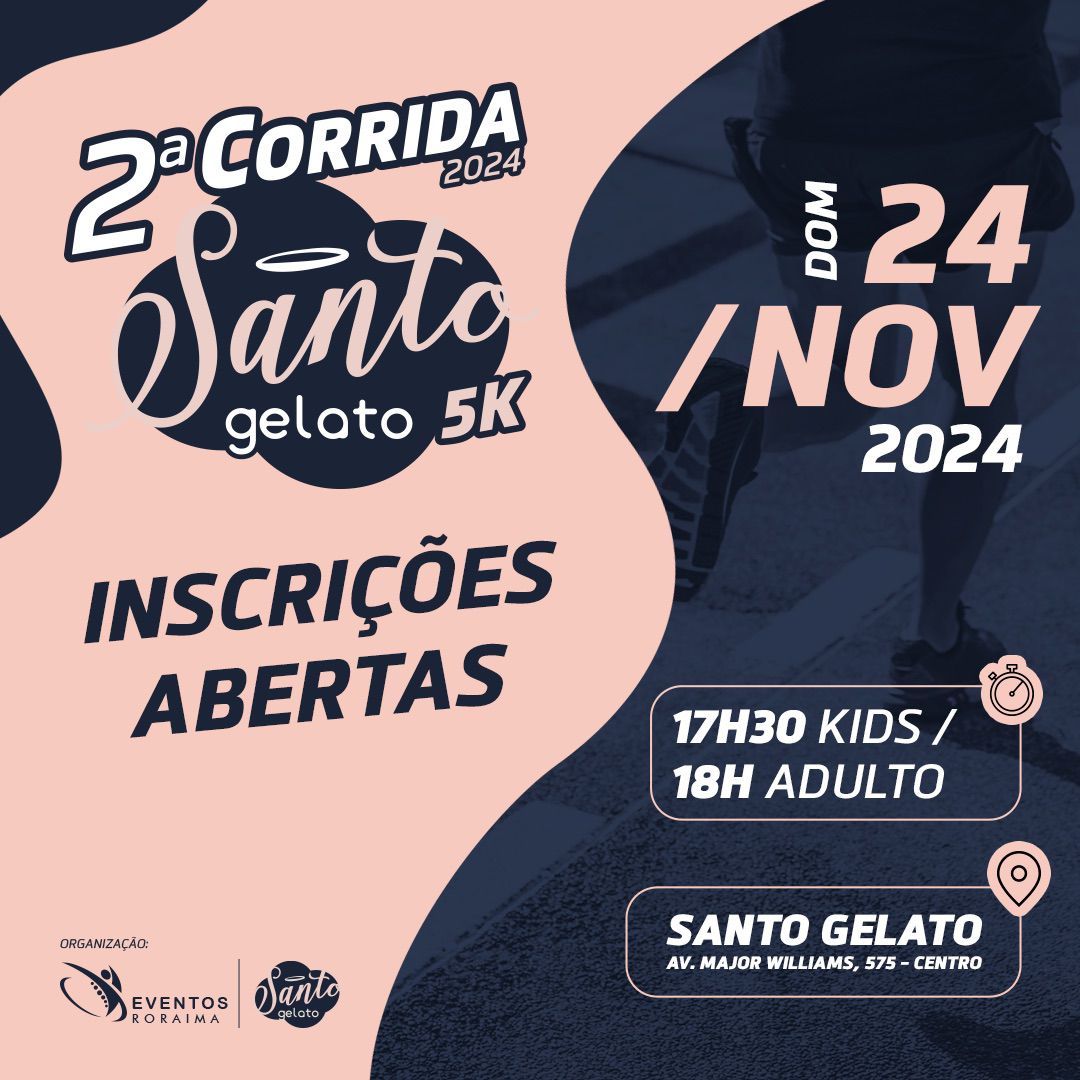 Corrida SANTO GELATO 2024 2ª Edição